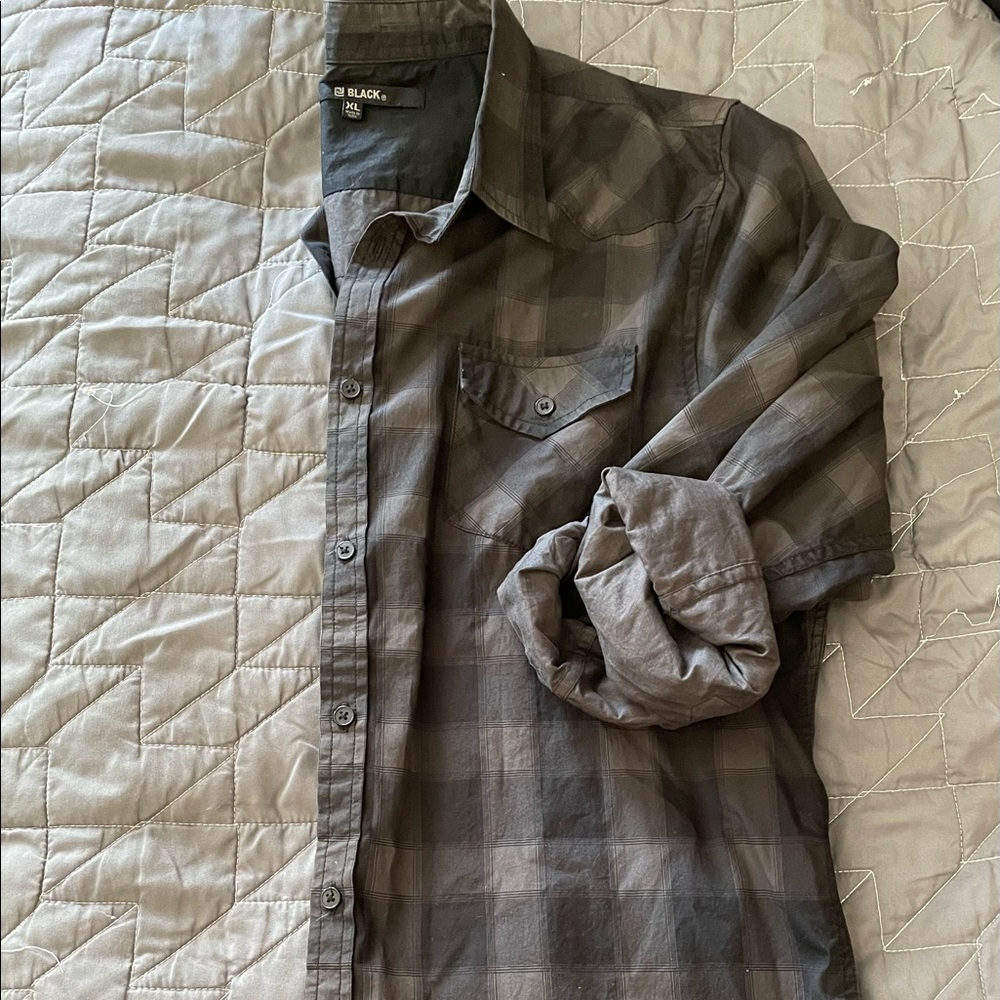 BLACK Button Up